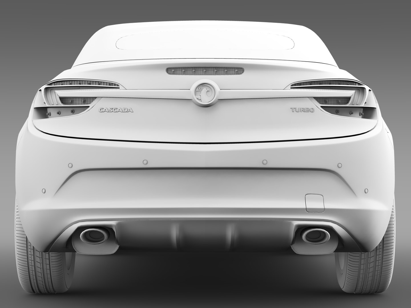 3d Vauxhall Cascada Turbo 2016 Model