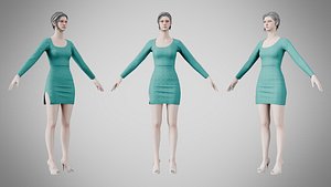 Dress 54 Dark Cyan
