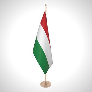 hungary flag 3D model