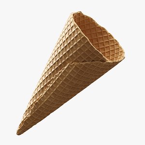 3D Ice Cream Waffle Cone model
