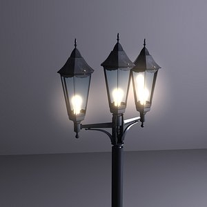 3d street lamp model