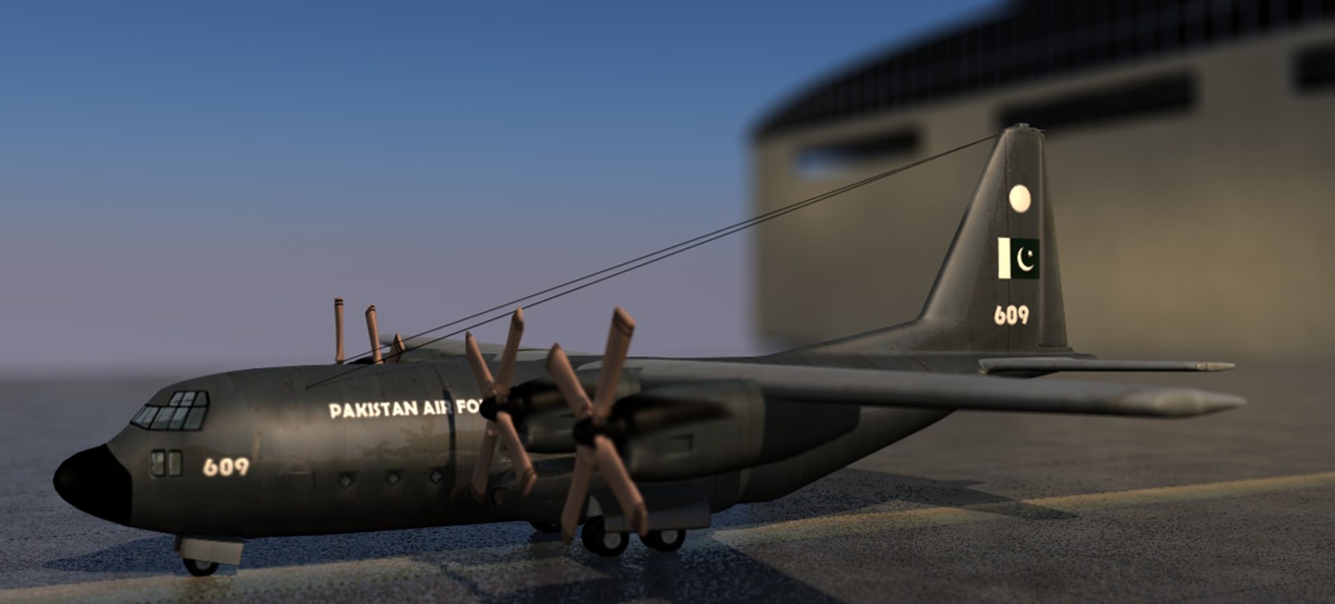 3d C130 Airforce Pakistan