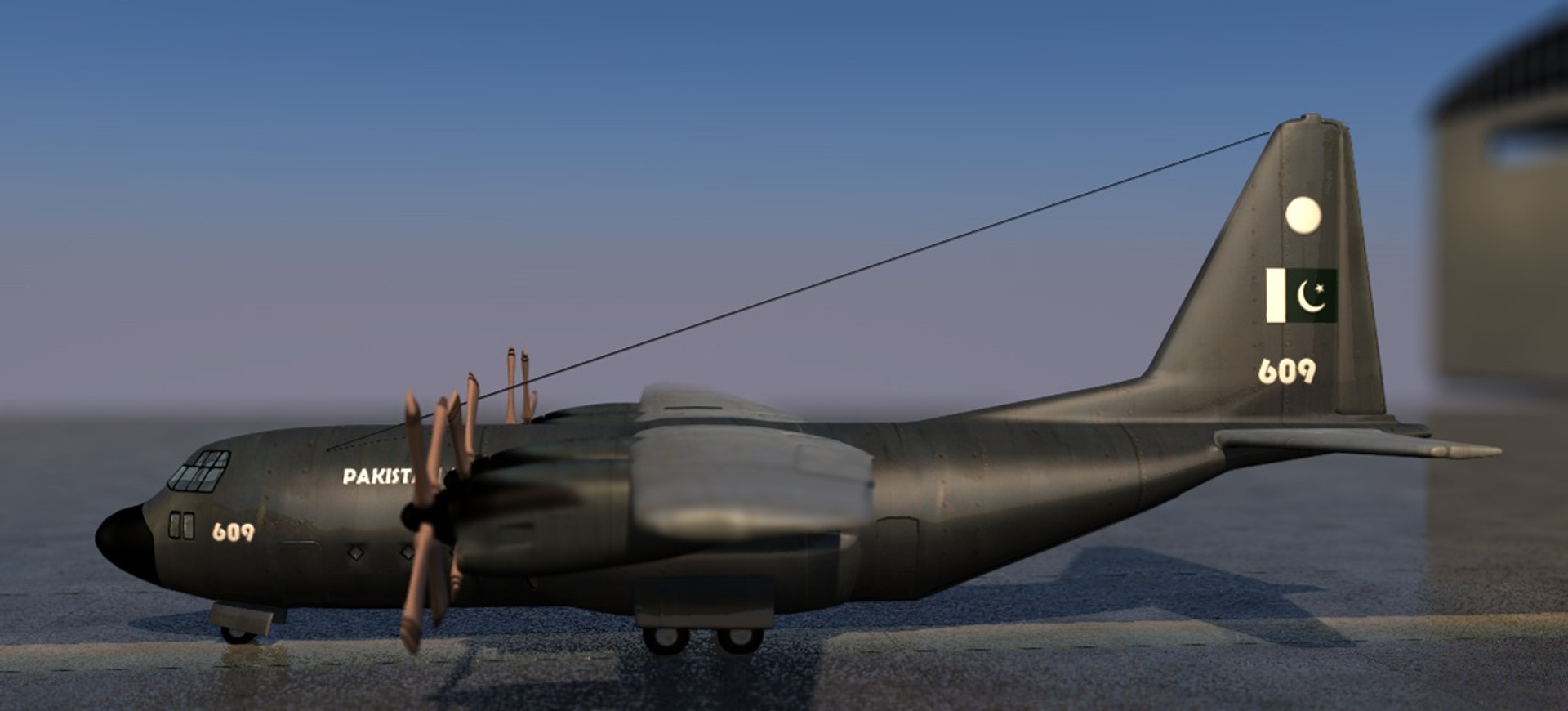3d C130 Airforce Pakistan