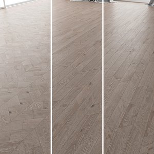 3D parquet oak nordic new