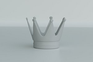 3D rounded crown print model