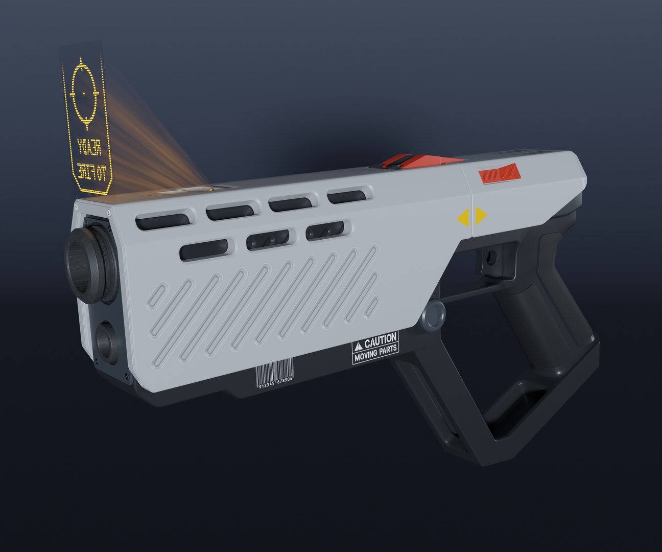 3D Model Sci-Fi Flare Gun - TurboSquid 1849023