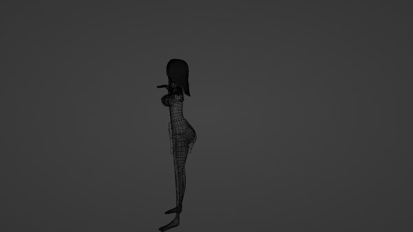 Cartoon Woman 3d Model Turbosquid 1974302