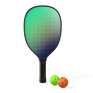 3D Pickleball set Paddle Balls