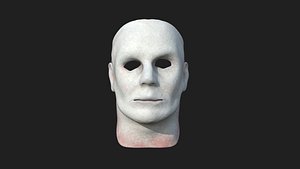 Michael Myers Halloween Mask 01 White - Character Design