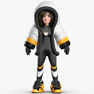 Snow Girl 3DS Max