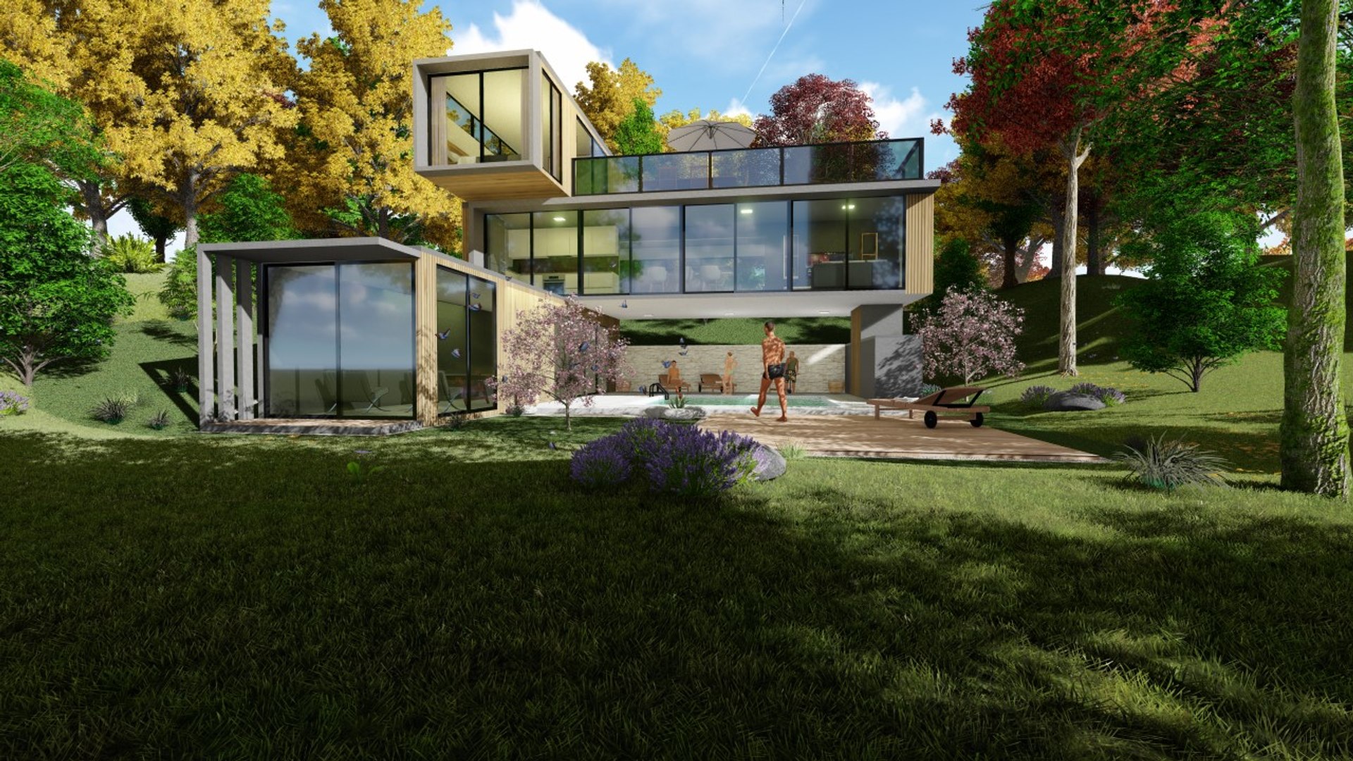 Modular container home 3D model - TurboSquid 1471161