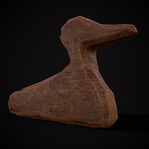3D Wood Toy Duck