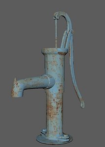 3D model hand water pump