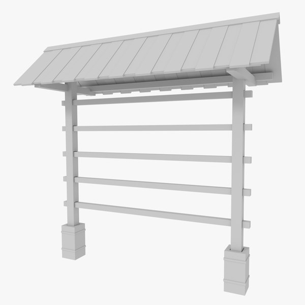 3dsmax hay drying rack