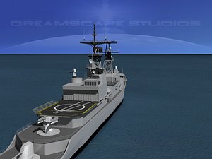 3d model kidd class destroyer