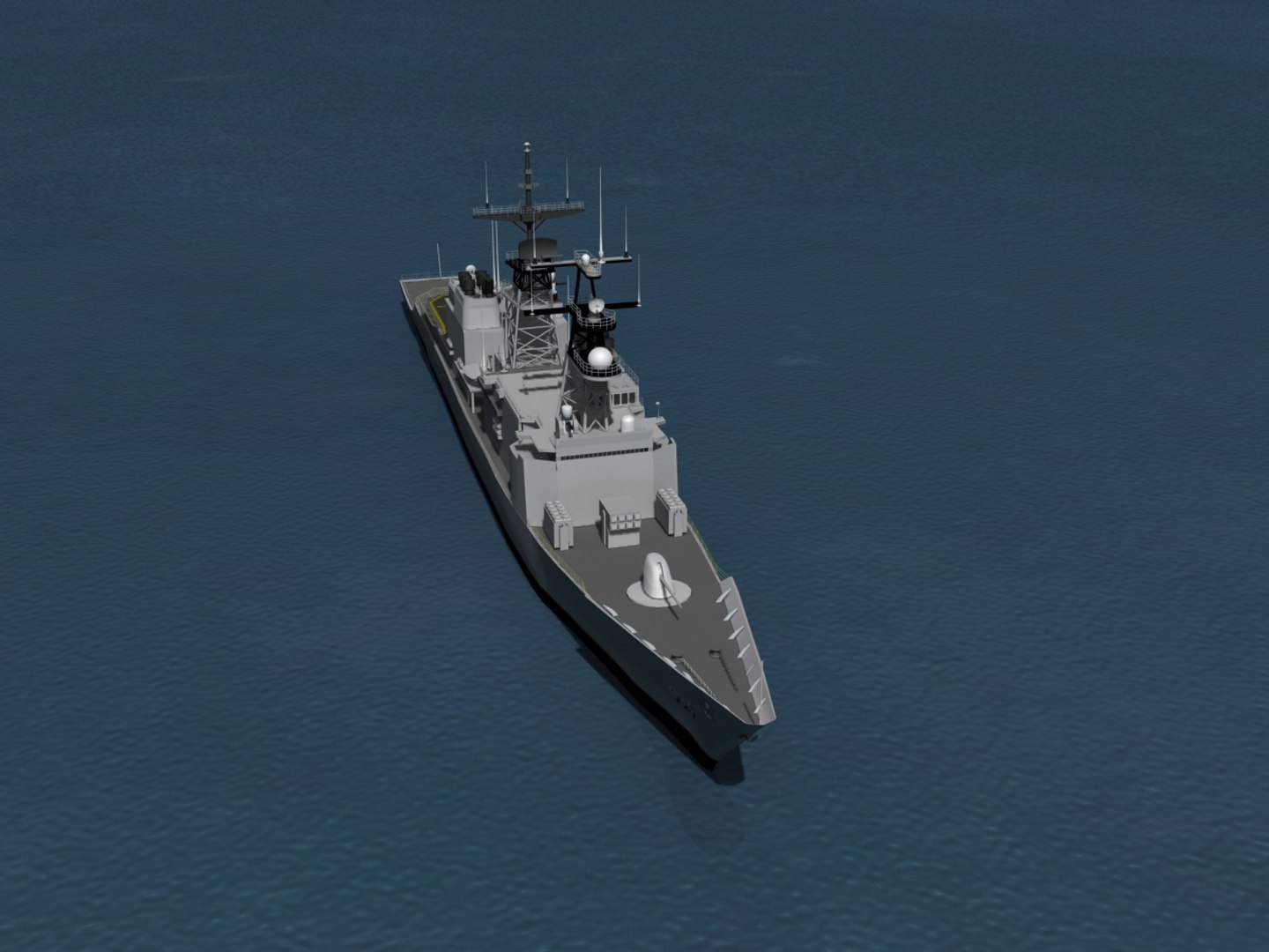 3d Model Kidd Class Destroyer