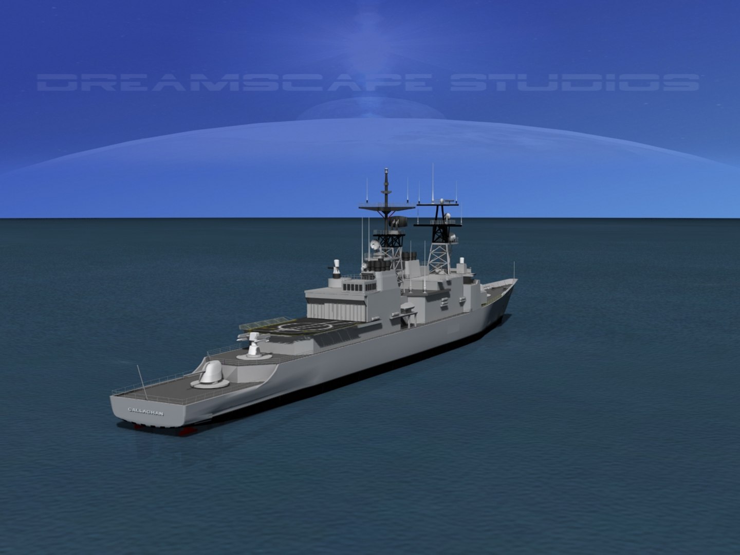 3d Model Kidd Class Destroyer