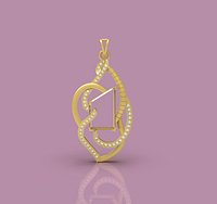Fancy Gold Pendant - 0119