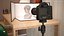 Fotocamere DSLR con zoom su treppiede Collection