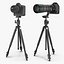 Fotocamere DSLR con zoom su treppiede Collection