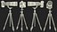 Fotocamere DSLR con zoom su treppiede Collection