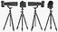 Fotocamere DSLR con zoom su treppiede Collection