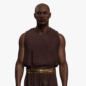 Medieval Farmer Male Character Realistic Poor Villager Man