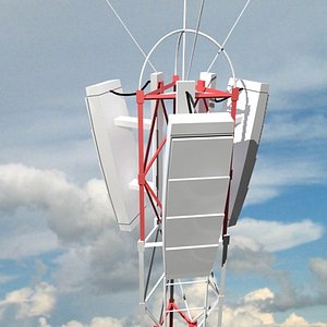 cell phone tower 3d model