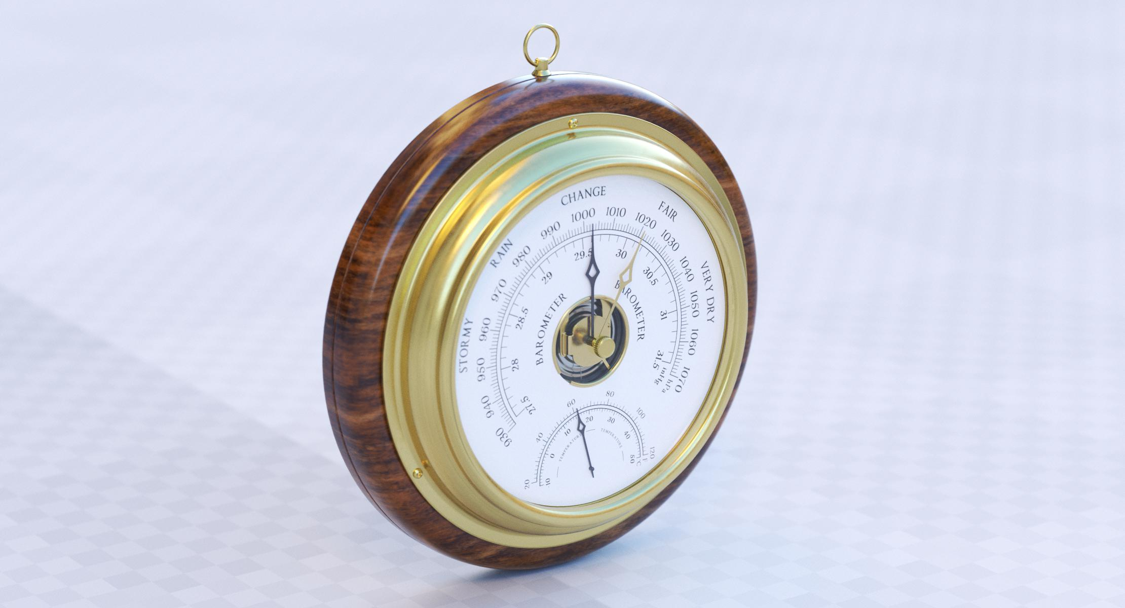 3D model barometer TurboSquid 1352922
