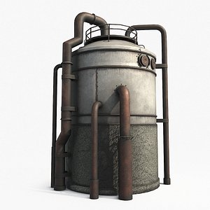 Rusty Industrial Tank