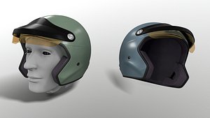 motorcycle f1 helmet - 3D model