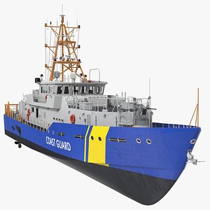 Coast Guard Patrol Boat Island Class 3D Model