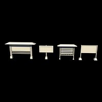 Bulletin Board set 3D model