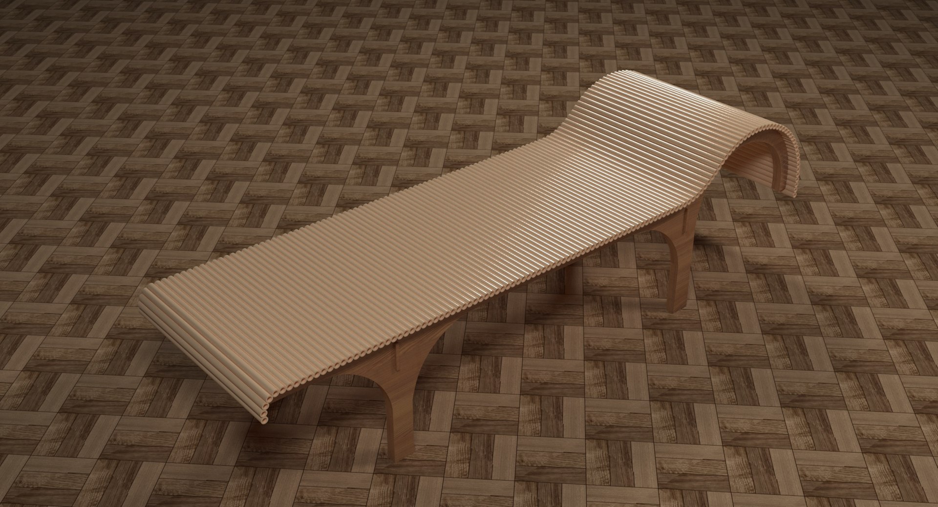 Minimalist Divan Chaise Lounge 3D Model TurboSquid 1345734