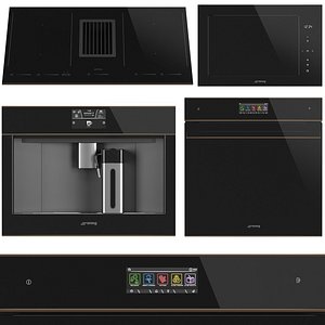3D SMEG kitchen appliances