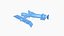 Satellite F08 Aluminium - Conception spatiale SciFi