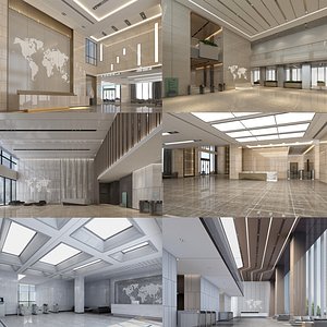 Office lobby Collection 03 model