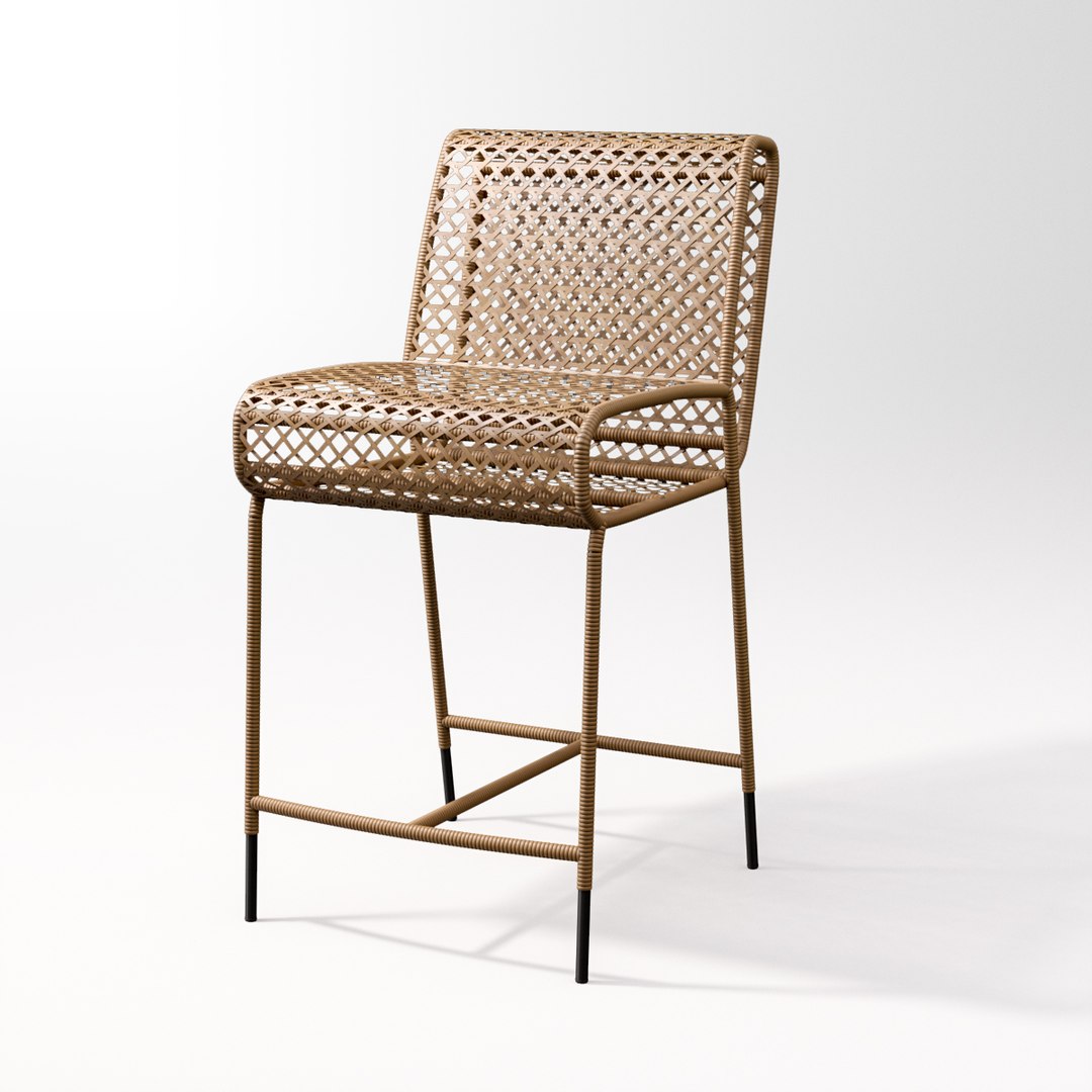 Cameron Counter Stool 3D Model - TurboSquid 1886788