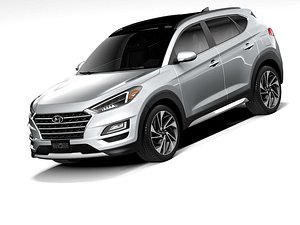3D hyundai tucson 2020 model