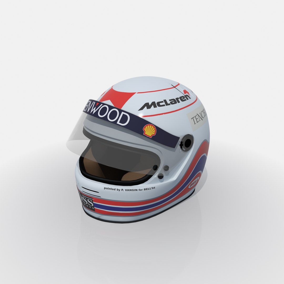 Martin Brundle F1 Helmet 3d 