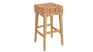 3D model Ashley home store Travol  Natural Counter Height Stool