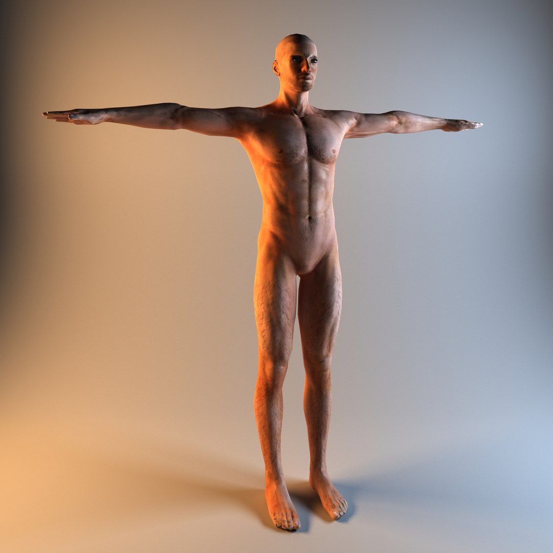 Realistic Muscular Male 3D - TurboSquid 1711108