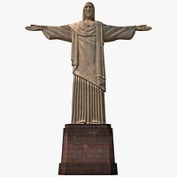 Cristo Redentor Low-Poly