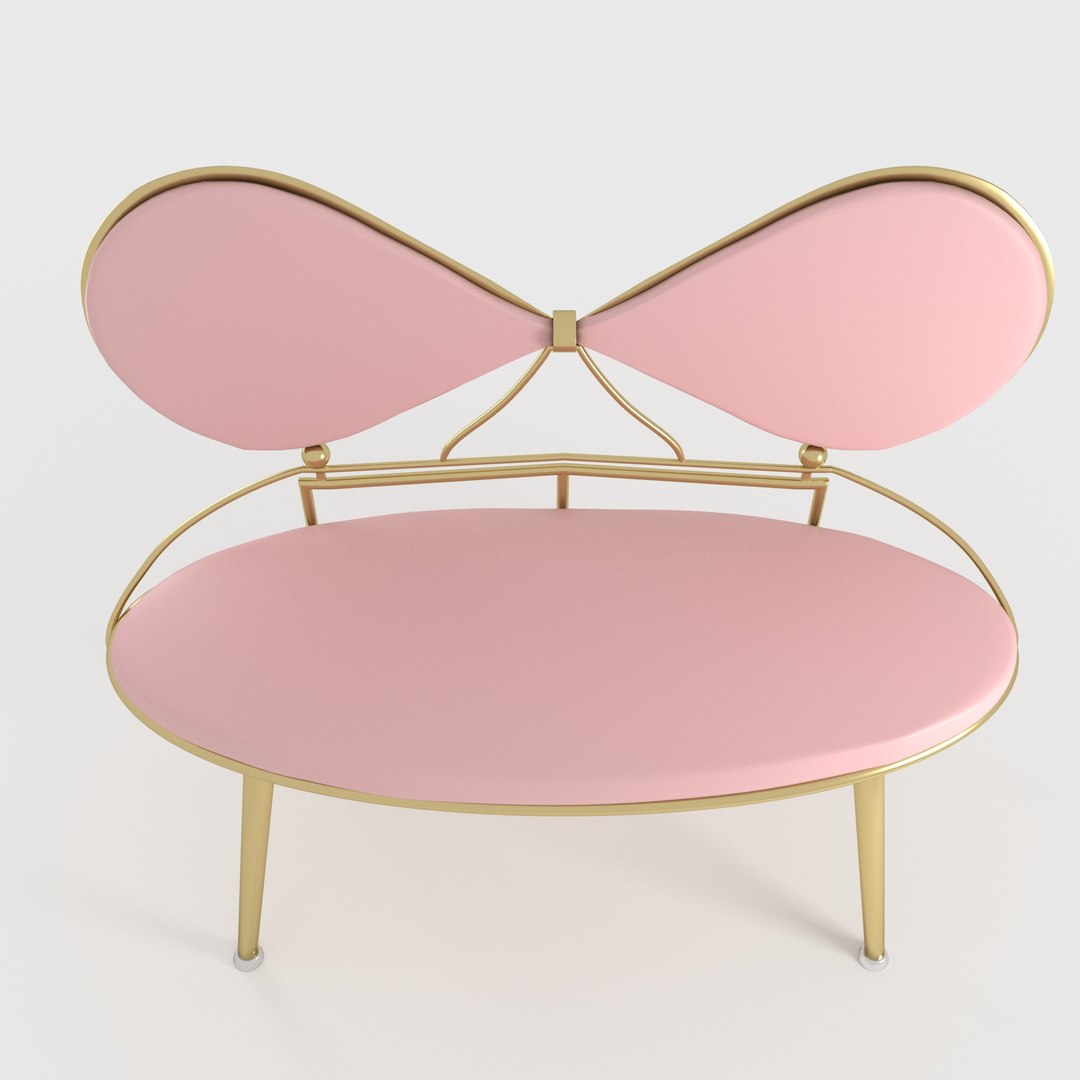 3D Love Seat Chair model TurboSquid 2082840