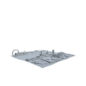 london city westminster blockout 3D model