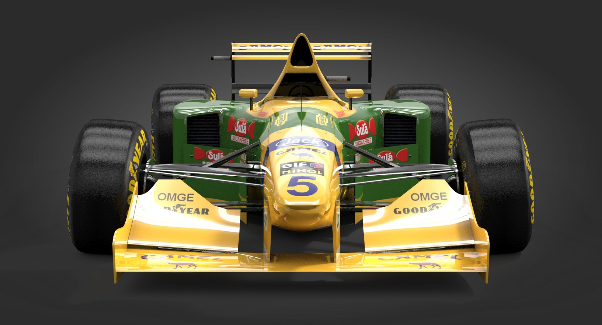 3d Model Benetton B193