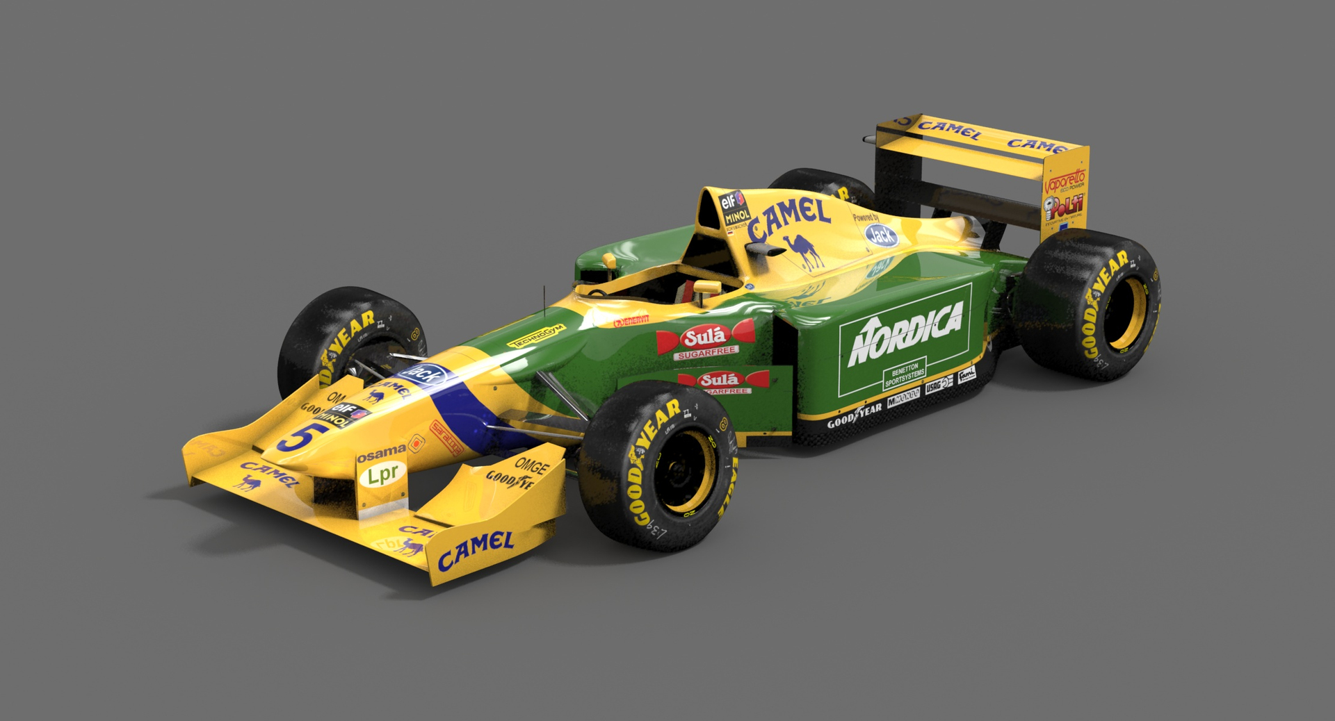 3d Model Benetton B193
