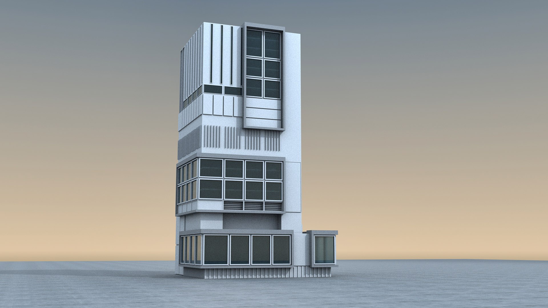 3D Future Building 028 Model - TurboSquid 2293618