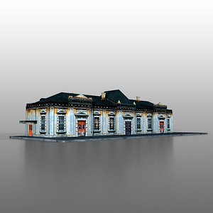 railway station 3d model