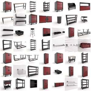 56 in 1 Car Repair Garage Furniture and Tools